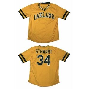 Oakland Athletics A's MLB DAVE STEWART JERSEY #34 Medium NEW /SEALED SGA